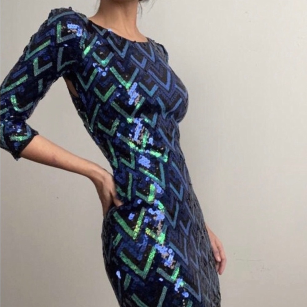 Charlotte Russ Sequin Dress